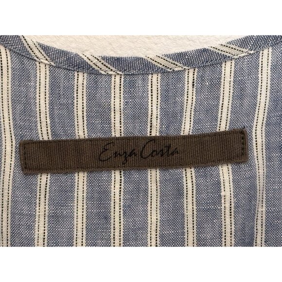 Enza Costa Blue and White Striped Jumpsuit - Picture 6 of 13